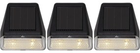 Set di 3 applique solari a LED Wally, altezza 7,5 cm Wall Mini - Star Trading