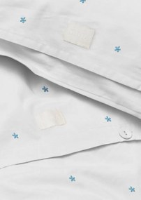 Set copripiumino e federa bianco in percalle di cotone per letto singolo 140x200 cm Daisy – JUNA