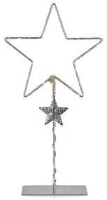 Decorazione luminosa grigia con motivo natalizio Vikhem - Markslöjd