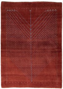 Gabbeh Tappeto 130 x 180 Rosso (Iran) Annodato A Mano