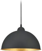 Lampada Sospensione Interno A++ Metallo Nero interno Oro Duoline GD Trio