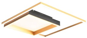 Plafoniera LED NADY dorato IP20 bianco caldo, 4300 lumen