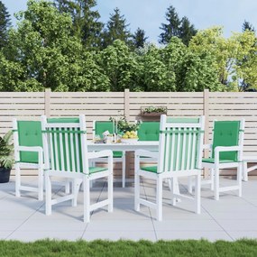 Cuscini Per Sedia 6 Pz Verdi 100x50x3 Cm İn Tessuto Oxford /