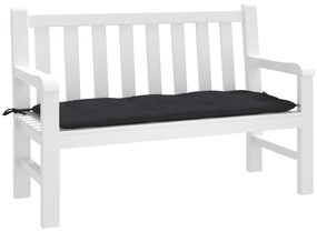 Cuscino Per Panca Nero 120x50x7 Cm İn Tessuto Oxford /