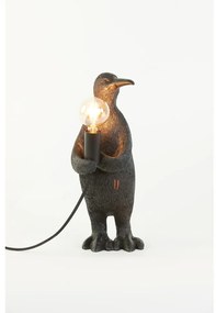 Lampada da tavolo nera (altezza 34 cm) Penguin - Light &amp; Living