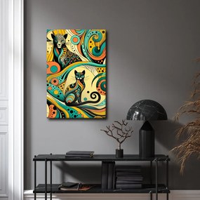 Quadro su tela – Gatti ornamentali