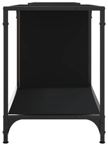 Mobile porta tv nero 203x37x50 cm in legno multistrato