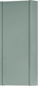 Pensile bagno Niwa cannettato laccato opaco verde timo, 1 anta reversibile P17 x L30 x H78.5 cm
