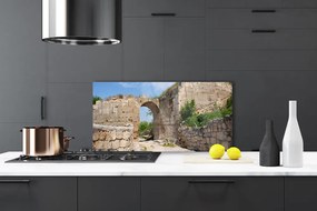 Rivestimento parete cucina Edificio di architettura in rovina 100x50 cm