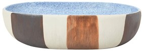 Lavabo da Appoggio Multicolore Ovale 59x40x14 cm Ceramica