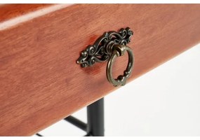 Comodino FIONA 55x48 cm marrone/nero