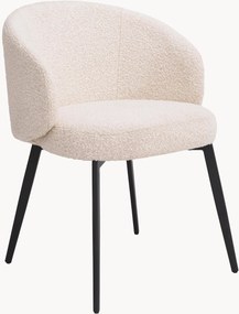 Set di 2 sedie da pranzo in bouclé con braccioli Lloyd