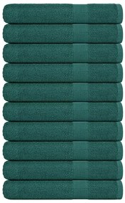 Asciugamani Per Sauna 10 Pz Verde 80x200cm 360 G/m² 100% Cotone /