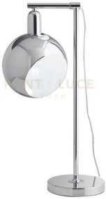 Lume narciso in metallo cromo 1 luce attacco e27 32x20x58cm diffuso...