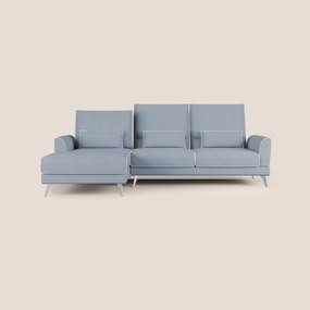 Tommy Divano angolare bicolore con relax e schienali traslanti in microfibra smacchiabile T11