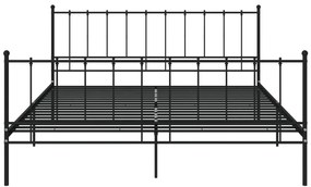 Giroletto nero in metallo 200x200 cm