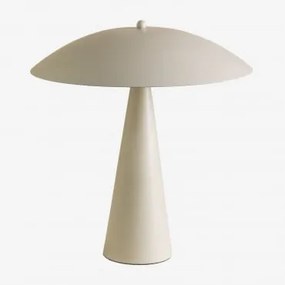 Lampada da tavolo Irune in metallo Tapioca Beige - Sklum