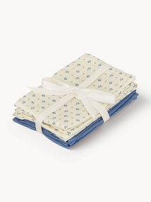 Set di 4 panni per bambini in mussola di cotone organico Capri