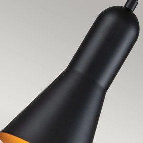 Elstead ETOILE-P-S-MB - Lampadario a sospensione con filo ETOILE 1xE27/60W/230V diametro 13,3 cm nero