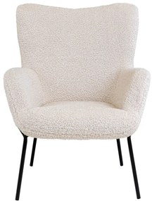 Poltrona in pelliccia sintetica bianca Glasgow - House Nordic