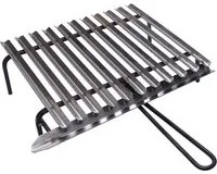 Graticola griglia acciaio inox per barbecue cm 40x35