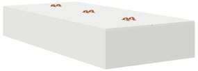 Struttura letto con contenitore  bianco legno ingegnerizzato