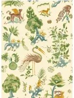 GP & J Baker Tapete Gertrude - Soft Green/ Aqua