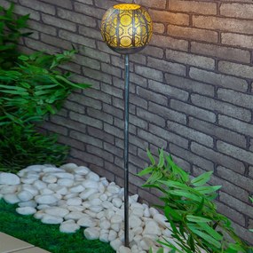 Lindby Miliana Lampada LED con picchetto a terra, argento