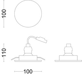 Philips - Lampada LED da incasso per bagni FRESCO LED/4,6W/230V IP23
