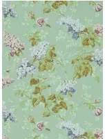 Sanderson Carta da parati Sommerville - Mint/ Plum