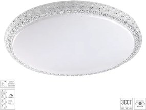Prezent 71340 - Plafoniera LED dimmerabile AMBIA LED/40W/230V Ø 49,5 cm trasparente