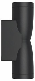 Applique Conica a Clessidra Bidirezionale, IP65 GU10 - Nera Colore del corpo Nero