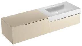 Mobile sottolavabo e lavabo Ginevra pesca L 135 x H 36 x P 51 cm