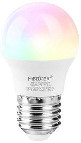 Lampadina LED E27 G45 4W RGB+CCT Dimmerabile  Mi-boxer Compatta Colore RGB+CCT