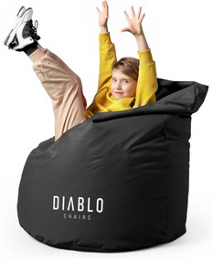 Pouf per bambini Diablo Chairs: Nero