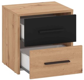 CADDIE - comodino due cassetti moderno minimal in legno