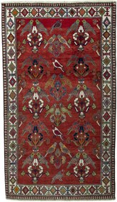Shiraz Tappeto 140 x 240 Rosso (Iran) Annodato A Mano