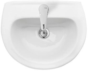 Lavabo sospeso 45x37 salvaspazio bianco in ceramica