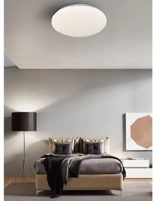 Plafoniera moderno LED Ambra, bianco Ø 48 cm, luce CCT dimmerabile NOVECENTO