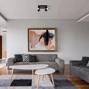 Faretto PUNTA 4xGX53/10W/230V nero