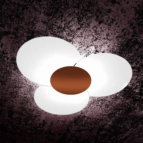 Clover applique-plafoniera d.100 cm 6 luci corten 1114-100-co