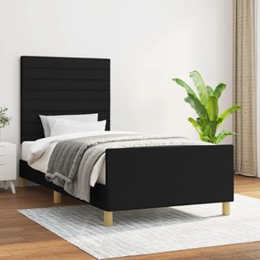 Giroletto Senza Materasso Nero 90x190 Cm İn Tessuto /