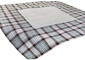 Tovaglia Gobelin Tartan taupe 90x90 cm Chenille IT025