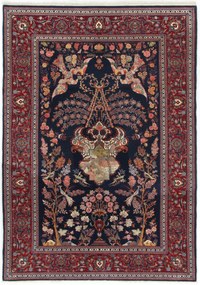 Kashan Tappeto persiano 210x140 (Iran) Annodato A Mano