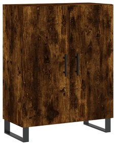 Credenza rovere fumo 69,5x34x90 cm in legno multistrato