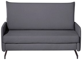 Divano letto 2 posti in tessuto grigio BELFAST Beliani