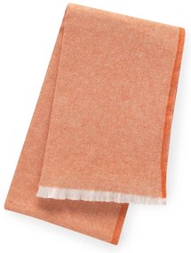 Plaid arancione con contenuto di cotone , 140 x 180 cm Linen - Euromant
