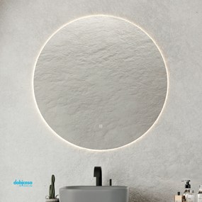 Specchio Con Illuminazione Led Touch Da Diam.80 cm