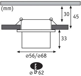 Paulmann 93379 - SET 3xLED/6W IP44 Lampada da bagno dimmerabile GIL 230V
