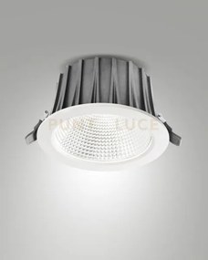 Baku faretto ad incasso 30w 3000k 3240lm bianco dimmerabile dali